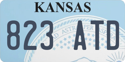 KS license plate 823ATD