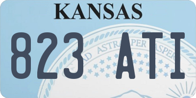 KS license plate 823ATI