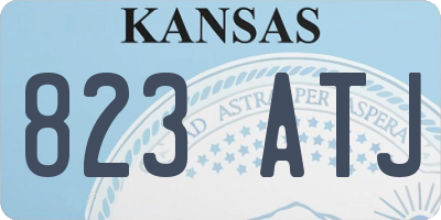 KS license plate 823ATJ