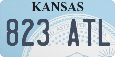 KS license plate 823ATL