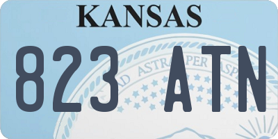 KS license plate 823ATN