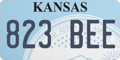 KS license plate 823BEE