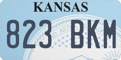 KS license plate 823BKM