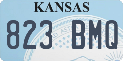 KS license plate 823BMQ