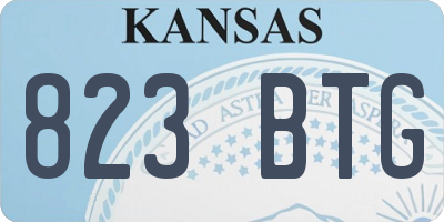 KS license plate 823BTG