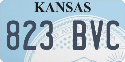 KS license plate 823BVC