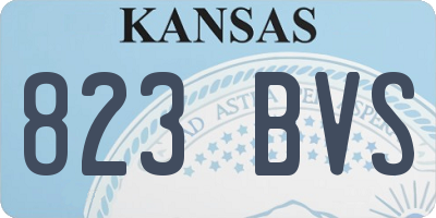 KS license plate 823BVS