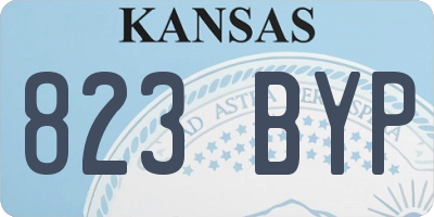 KS license plate 823BYP