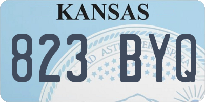 KS license plate 823BYQ