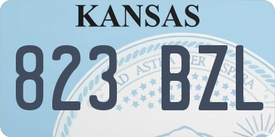 KS license plate 823BZL
