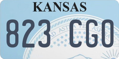 KS license plate 823CGO