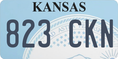 KS license plate 823CKN