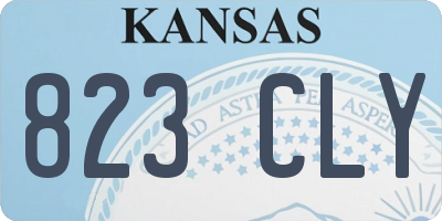 KS license plate 823CLY