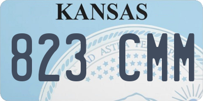 KS license plate 823CMM