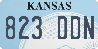 KS license plate 823DDN