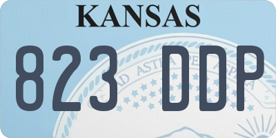 KS license plate 823DDP