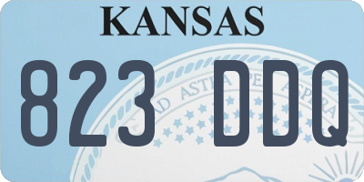 KS license plate 823DDQ