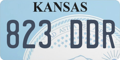 KS license plate 823DDR