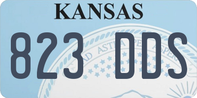 KS license plate 823DDS