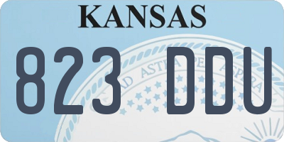 KS license plate 823DDU