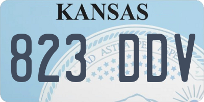 KS license plate 823DDV