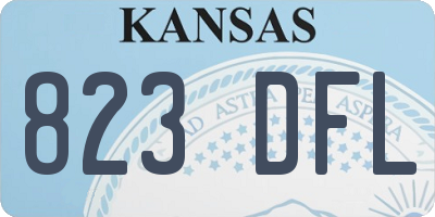 KS license plate 823DFL