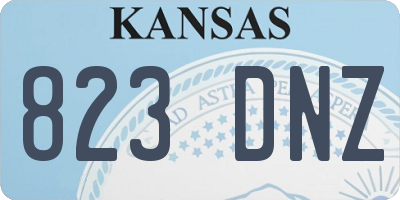 KS license plate 823DNZ