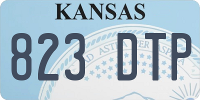 KS license plate 823DTP