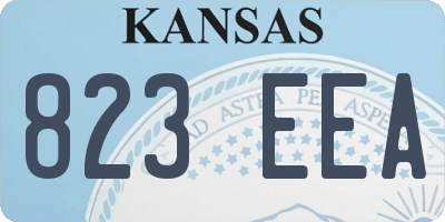 KS license plate 823EEA