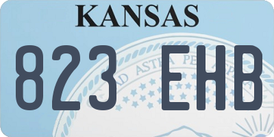 KS license plate 823EHB