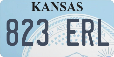 KS license plate 823ERL