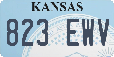 KS license plate 823EWV