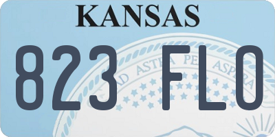 KS license plate 823FLO