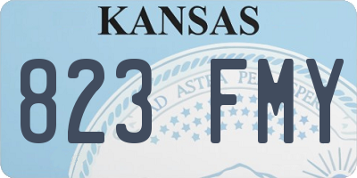 KS license plate 823FMY