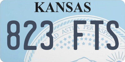 KS license plate 823FTS