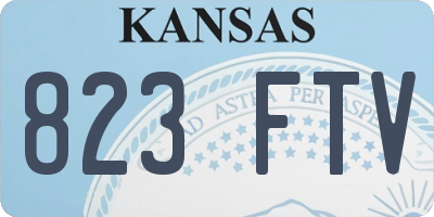 KS license plate 823FTV