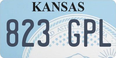 KS license plate 823GPL