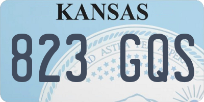 KS license plate 823GQS