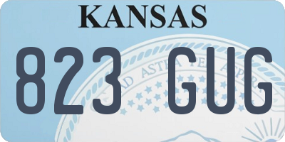 KS license plate 823GUG