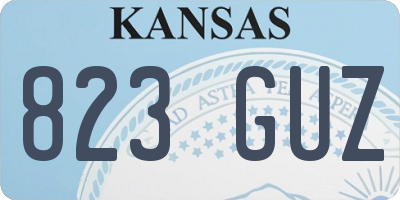 KS license plate 823GUZ