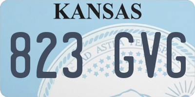KS license plate 823GVG