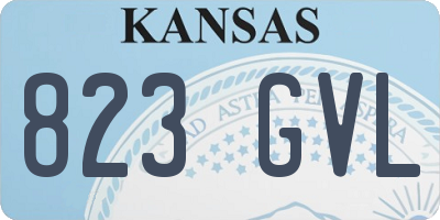 KS license plate 823GVL