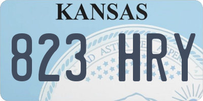 KS license plate 823HRY