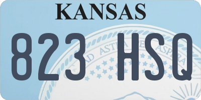 KS license plate 823HSQ