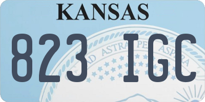 KS license plate 823IGC