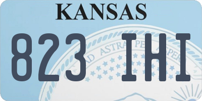 KS license plate 823IHI