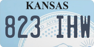 KS license plate 823IHW