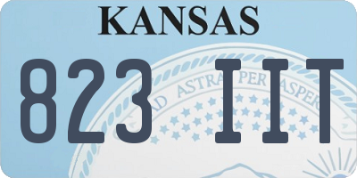 KS license plate 823IIT
