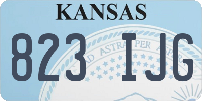 KS license plate 823IJG