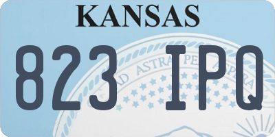 KS license plate 823IPQ
